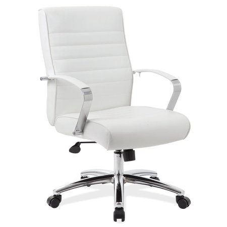 OFFICESOURCE Studio Collection Mid Back Chair with Chrome Frame 696VWH